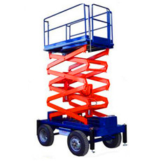 四輪移動簡易剪叉式升降平台