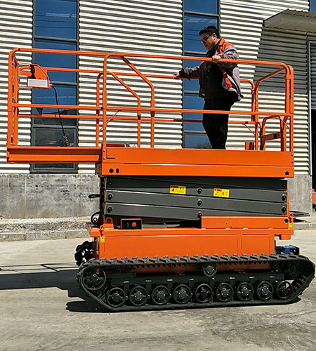 全自行履帶鏈條式剪叉防爆升降平台